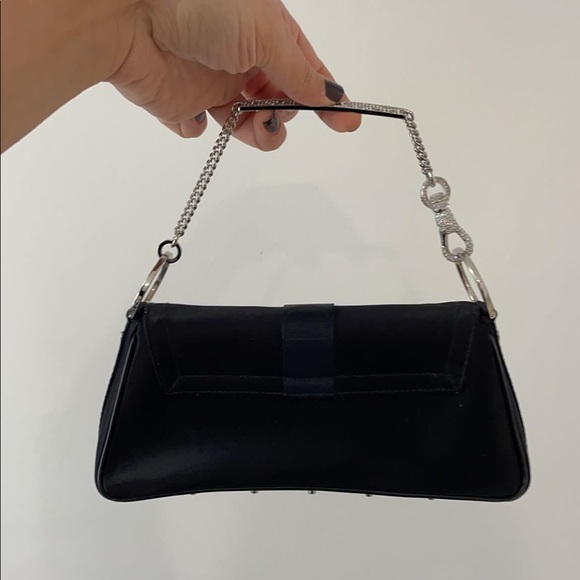 Dior black satin bag crystal embellished handle - Picture 13 of 15